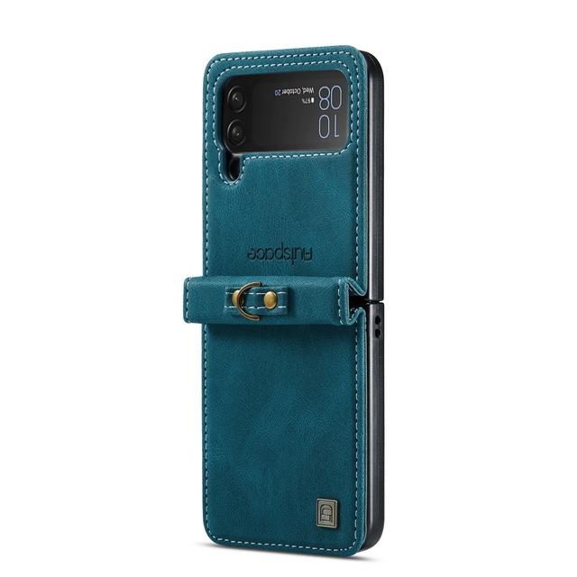 Anti-Staub-Leder-Telefonzubehör Klapphülle für Samsung Galaxy Z Flip4 Flip 4 Flip3 Flip 3 5g Zflip4 Rutschfeste Abdeckung