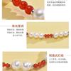 Natural freshwater pearl splicing natural agate necklace Chinese style necklace decoration