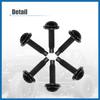 8pcs Hard Top Torx Screws Bolts for Jeep Wrangler JK 2007-2018 Extra Long Automotive Replacement Bolts Stainless Steel Black Item Replacement