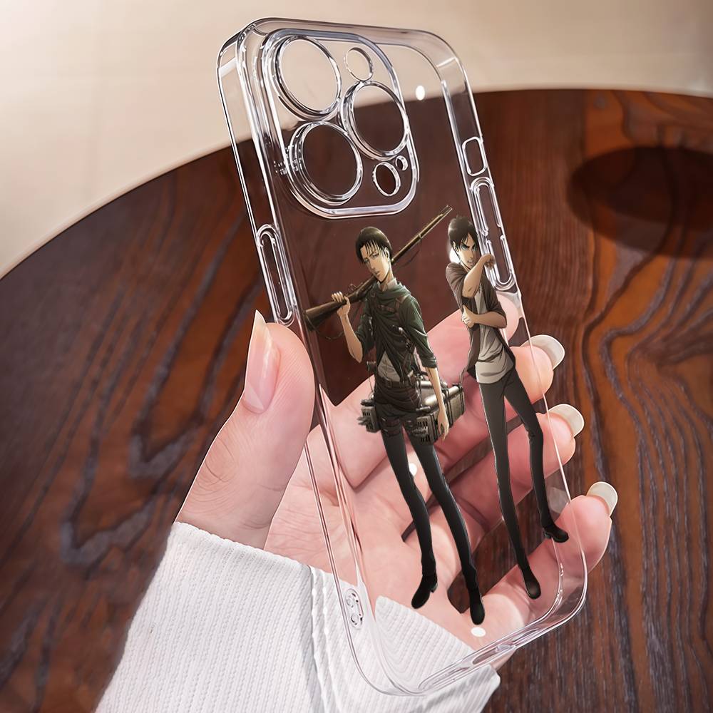 A-Attack O-On Titanes Phone Case TPU For IPhone 17 16 15 14 13 11 12 Pro Max Mini Plus Soft Transparent Soft