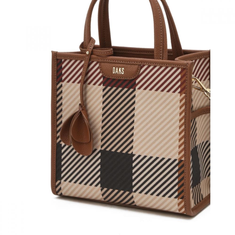 DakS Brown Big HouSe Check Tote Bag S Dcba5e687w2