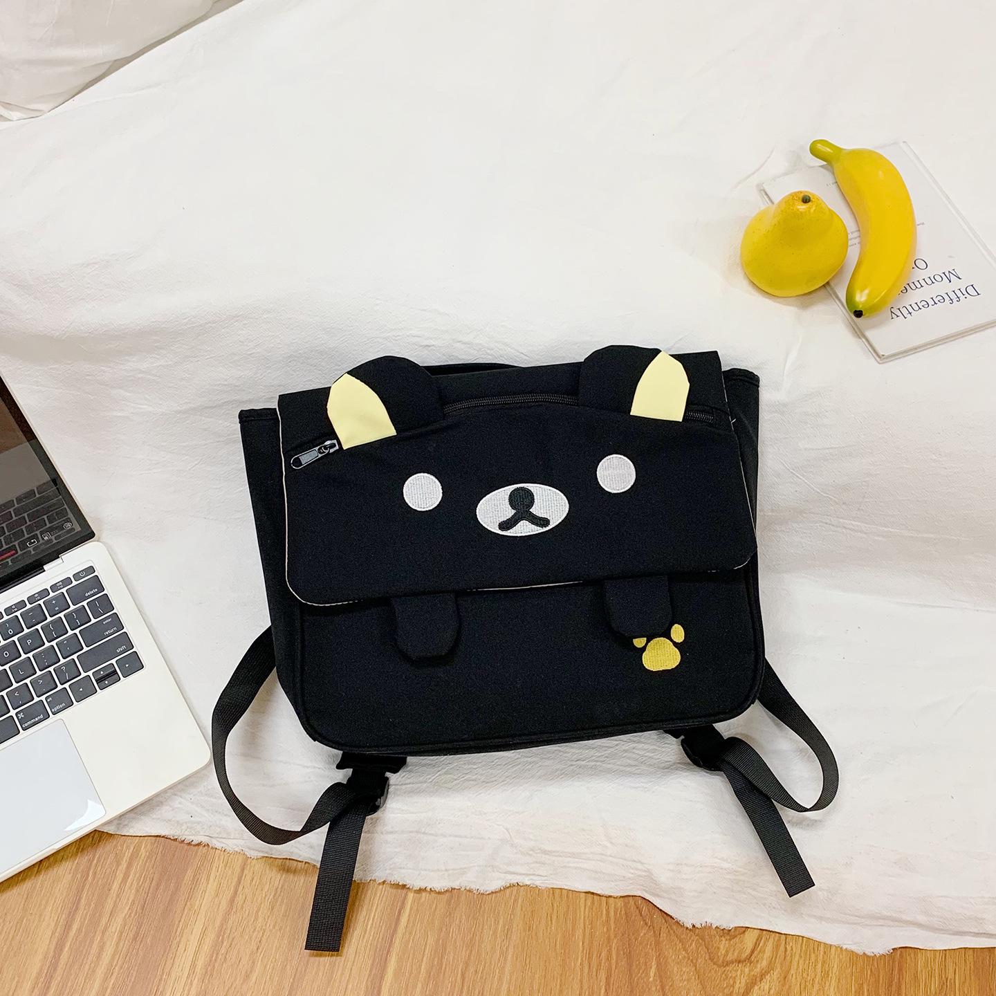 

Korean Style Cute Cartoon Women s Lightweight Multifunctional Backpack for Kindergarten чорний