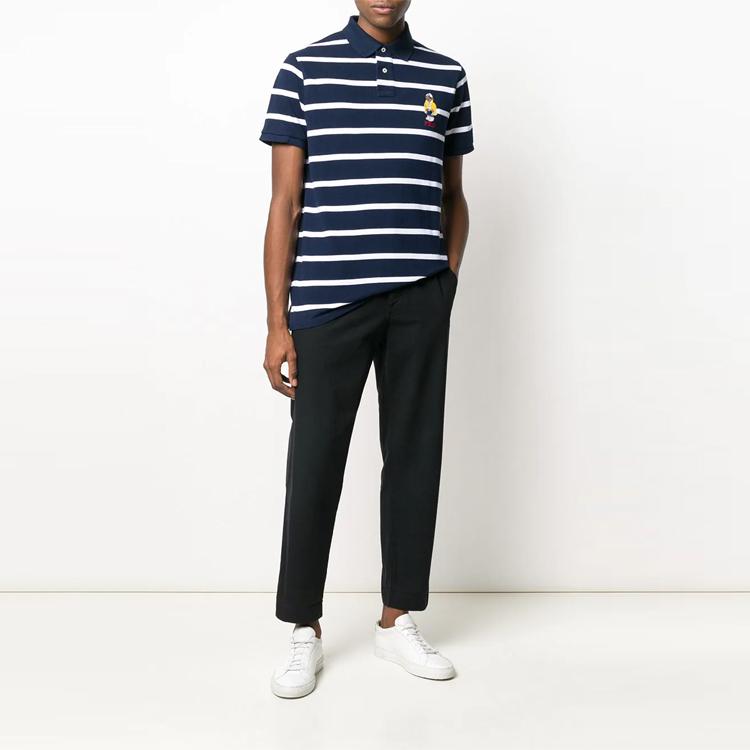 Polo Ralph Lauren Striped Loose Fit Short Sleeve Polo Shirt Men Tops Blue 710795723-001