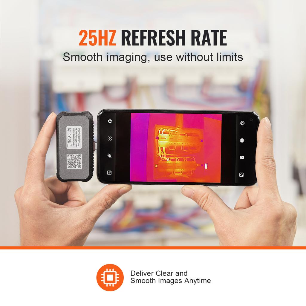 SucceBuy Thermal Imaging Camera 256 x 192 IR Resolution Infrared Thermal Imager 25Hz Refresh Rate Thermal Camera for Android