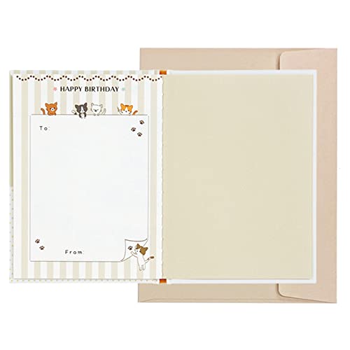 Sanrio Birthday Card Message Book Picture Book: Little Cats Greeting Card Can Be Shipped Overseas BD120-2 SANRIO 831905