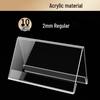 Acrylic Triangular Double-Sided Table Signs