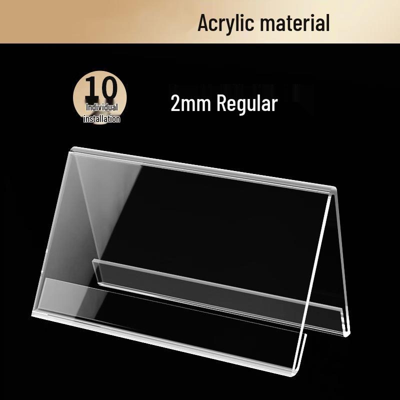 Acrylic Triangular Double-Sided Table Signs