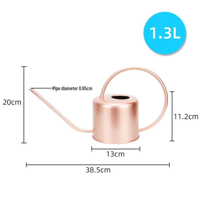 Pink Steel Long Spout Watering Can