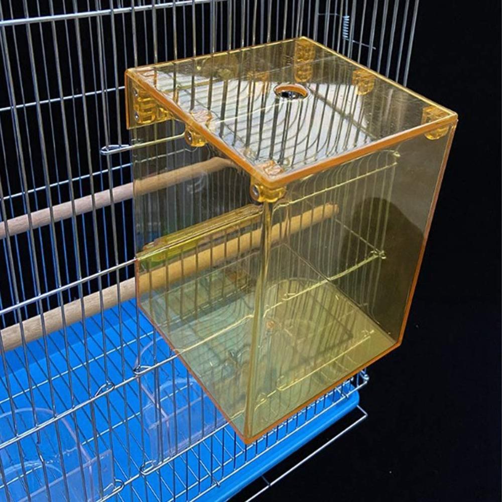 Hanging No-Leakage Shower Transparent Parrot Bathtub Bathing Box Birdbath Bird Bath for Cage