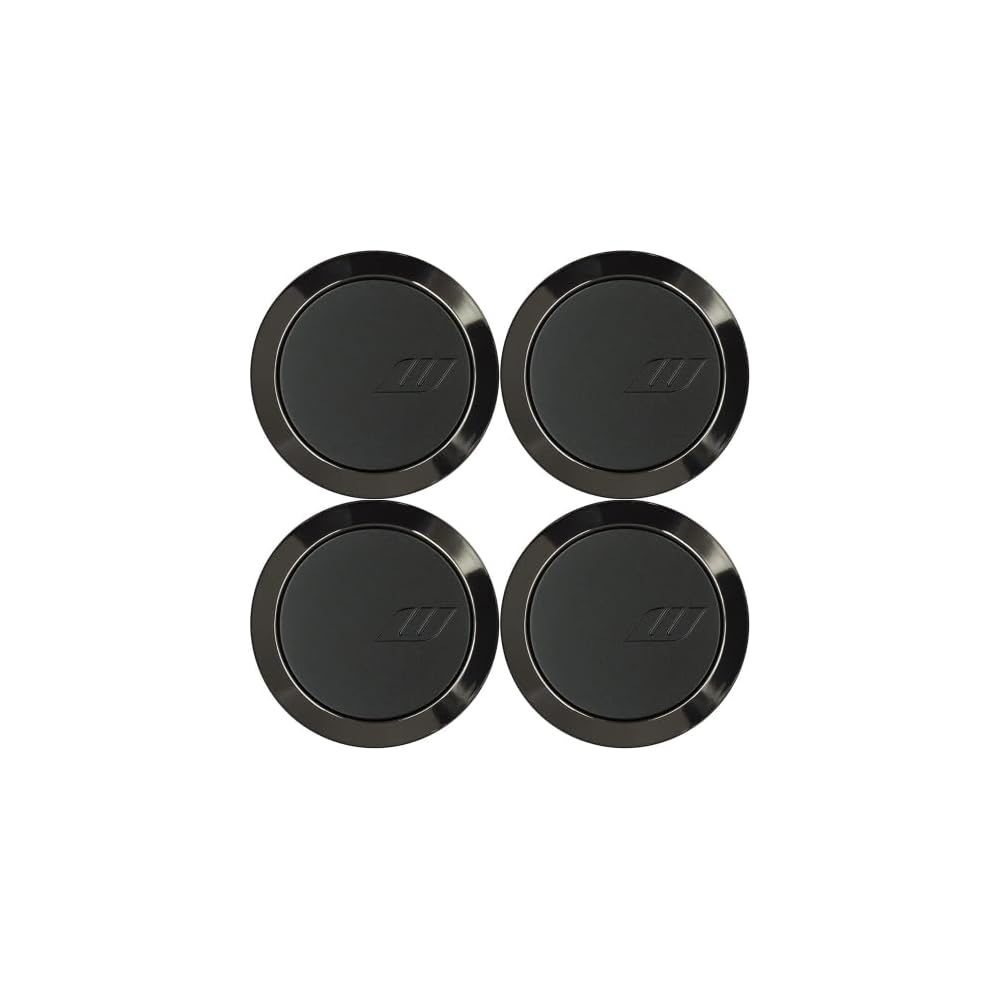 WORK EMOTION Center Cap FLAT TYPE W Black 4-Piece Set 120235