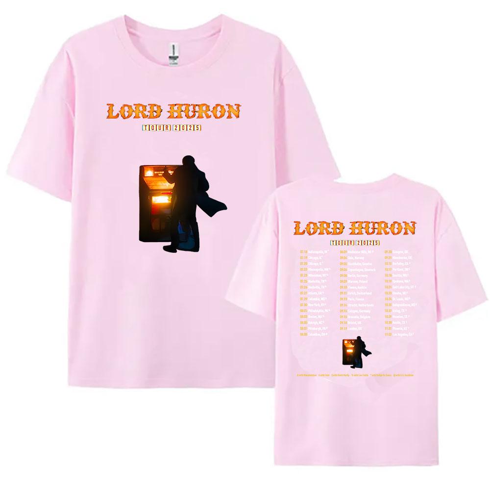 Lord Huron Tour 2025 T-shirt Rock Band Fashion Unisex Streetwear Hip Hop Casual Men Tshirts Summer Male T Shirt Graphic Clothing
