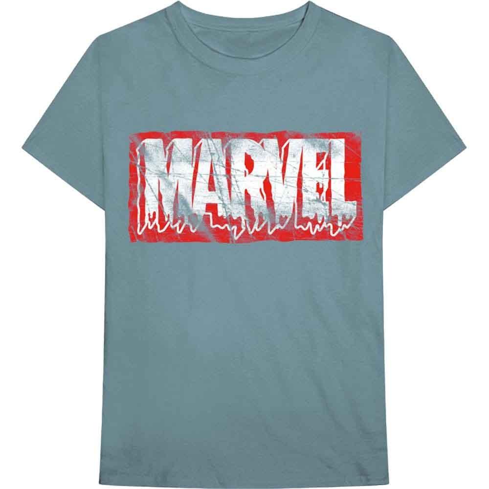 Marvel Comics - Потрескавшийся капающий логотип (Футболка) L