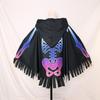 Goth Halloween Props Cloth Skull Bones Cloak Creative Skeleton Cape  Adult
