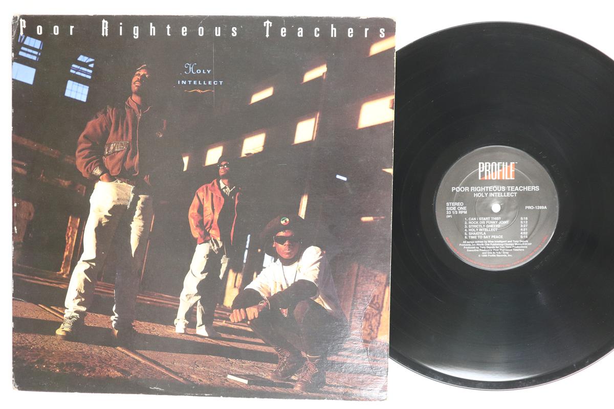 Виниловая пластинка POOR RIGHTEOUS TEACHERS Holy Intellect PRO1289 PROFILE RECORDS 1990 США Рэп Хип-хоп R&B Б/у