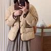 Women's Winter Light Short Splicing Warm Jacket Sweet Fresh Loose Jacket