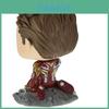 Pop Avengers Endgame Ich bin Iron Man Leuchtet im Dunkeln Vinyl-Figur Spielzeug Tony Epische Momente des kampfgezeichneten Tony Stark Auf modellierter Geländebasis