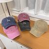 Vintage Washed Baseball Cap Women Men Puppy Embroidered Spring Summer Korean Style Sunshade Dad Hat Men Unisex Casual