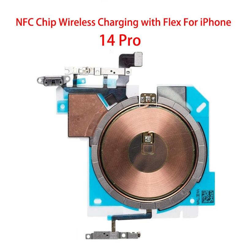 Chip cewki ładowania bezprzewodowego NFC z taśmą głośności Do iPhone 11 Pro Max 12 13 14 X XS XR Panel ładowarki Naklejka