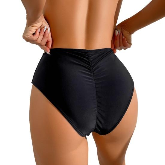 Yousheng Swimming Trunks Quick-Drying High Waist Pure Color Men Water Repellent Swim Trunks Hip Lift Beach Pool Wear