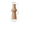 Nordic Textured Glazed Ceramic Geometric Vase, Home Living Room, Bedroom, Office, Study Desk Decoration Vase, 1Pc
