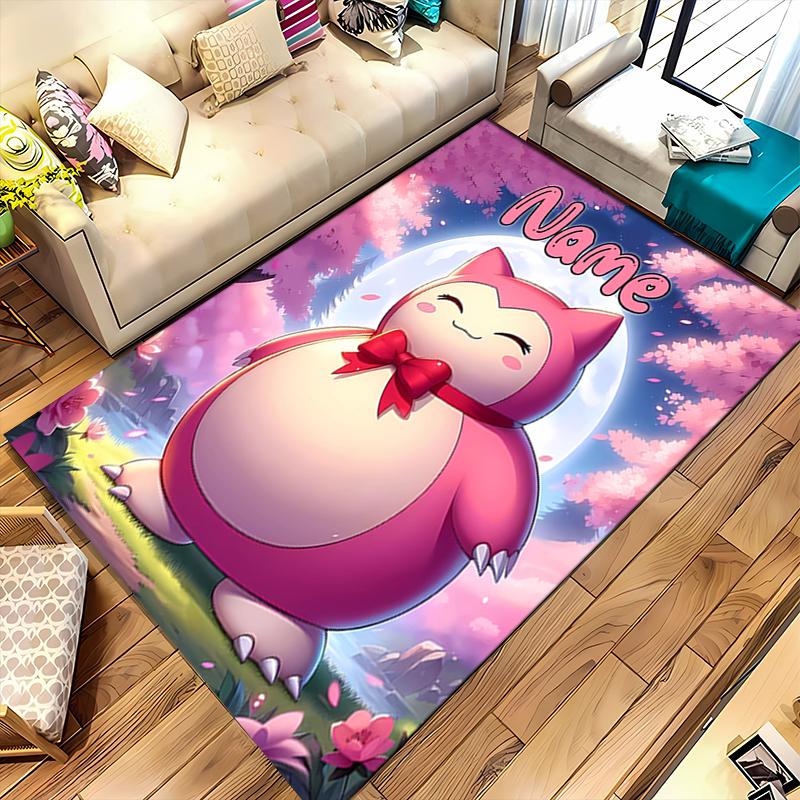Custom Personalization Pokémon Area Rug - Perfect For Kitchen, Bathroom,Laundry Room Decor Large Size Available,Gift All Seasons