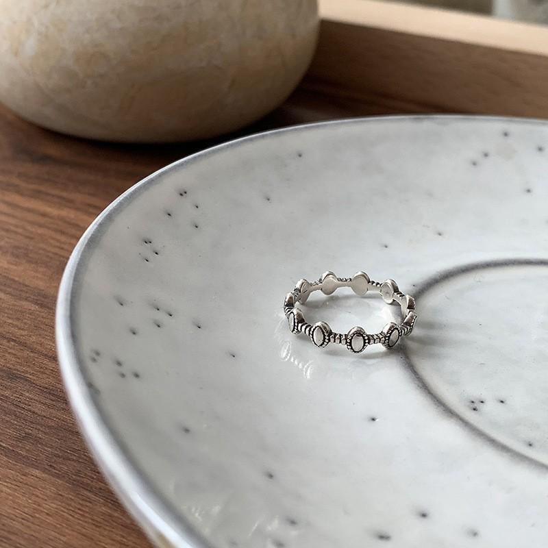 925 Sterling Silver Retro Hollow Heart Ring - Elegant, High-End, Fashionable, Open Design for Women