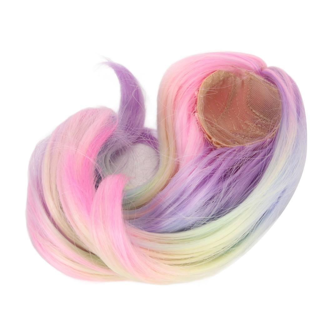 1 6 Ball Jointed Doll Wig Simulation Scalp Soft High Temperature Silk Doll Replacement Hair Wig for 15.5‑17cm Head