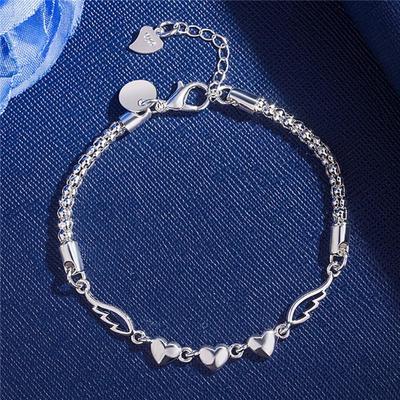Mode 925 Sterling Silber Armband für Frauen elegante Geliebte Kette Luxus Schmuck Hochzeit Party Frauen Geschenke
