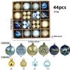 6CM Electroplated Irregular Painted Christmas Ball Ornaments Gift Box Set - Tree Hanging Decorations
