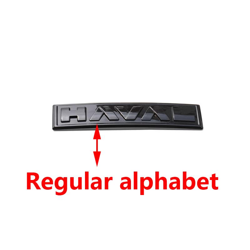 Per Haval H6 GT logo Auto Rete Anteriore Emblemi Logo Nero Per GWM Great Wall Generazione Haval H6 GT