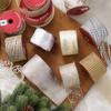 New Christmas Transparent Mesh Snowflake Ribbon Handmade Bowknot Props Gift Packaging Hanging Wall Hanging Interior Decoration