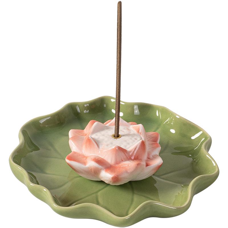 Handmade Ceramic Lotus Leaf Ornaments for Home, Office, or Showroom Decor