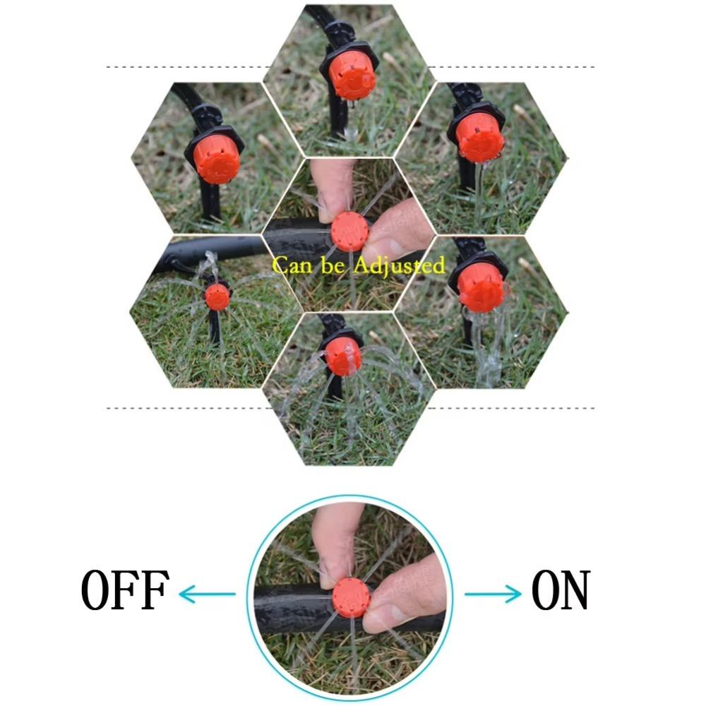 50PCS New 360 Degre Water Dropper Head Adjustable Watering Sprinklers Garden Irrigation Adjustable Irrigation Drippers