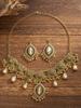 Indian Ethnic Style Gemstone Beaded Jewelry Set - Necklace & Earrings