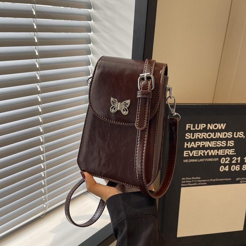 

Модные мини-сумки для телефонов с клапаном для женщин, классическая однотонная сумка через плечо из искусственной кожи, новая женская сумочка-помада