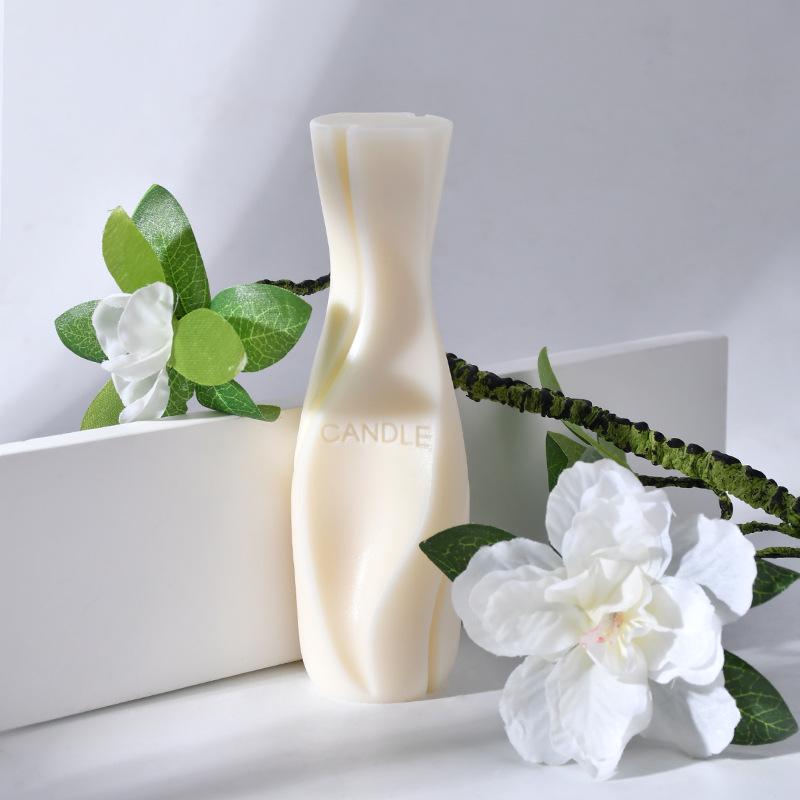 Sanshin Vase-Shaped Scented Candle Mold for DIY Perfume Bottle and Plaster Diffuser Stone Ornaments