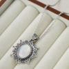 Bohemian Sunflower Moonstone Pendant Necklace Elegant Accessory for Women for Daily Wear & Parties, All-Season  Jewelry
