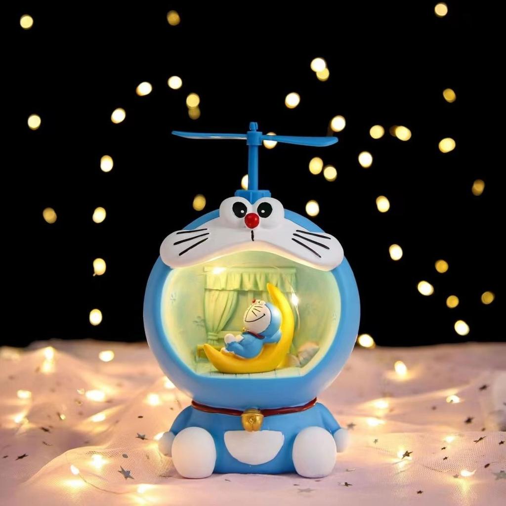 Cute Doraemon Cat Decorative Night Light Birthday Gift, Fashionable and Creative Night Light for Girls and Children