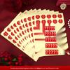 Mini Double Happiness Wedding Stickers - Self-Adhesive Red Seals for Envelopes and Egg Decorations