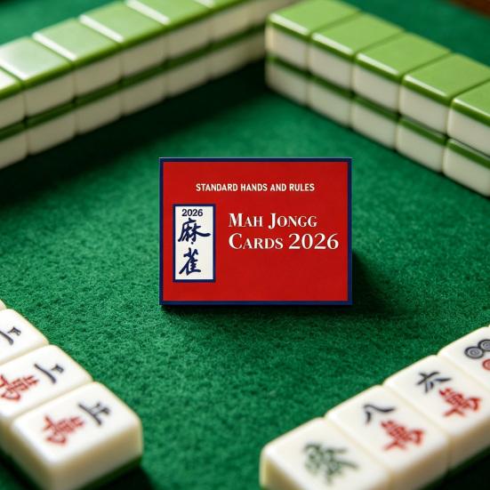 Karta skóre Mahjong Oficiální standardní kombinace a pravidla Mahjong League Papírová karta skóre Mahjong Instrukční karta Mahjong