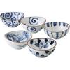 Kleines Set x Färbung Mino Hergestellt in Japan Ale-net Schalen, 5, 10,6 H4,6cm, Werkstatt, Oval, Porzellan, Geschirr,