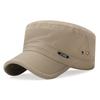 Men Baseball Cap Cadet Hat  Breathable Adjustable Flat Top Cap Spring Summer Visor Hat Casual Outdoor Anti-Uv Cap