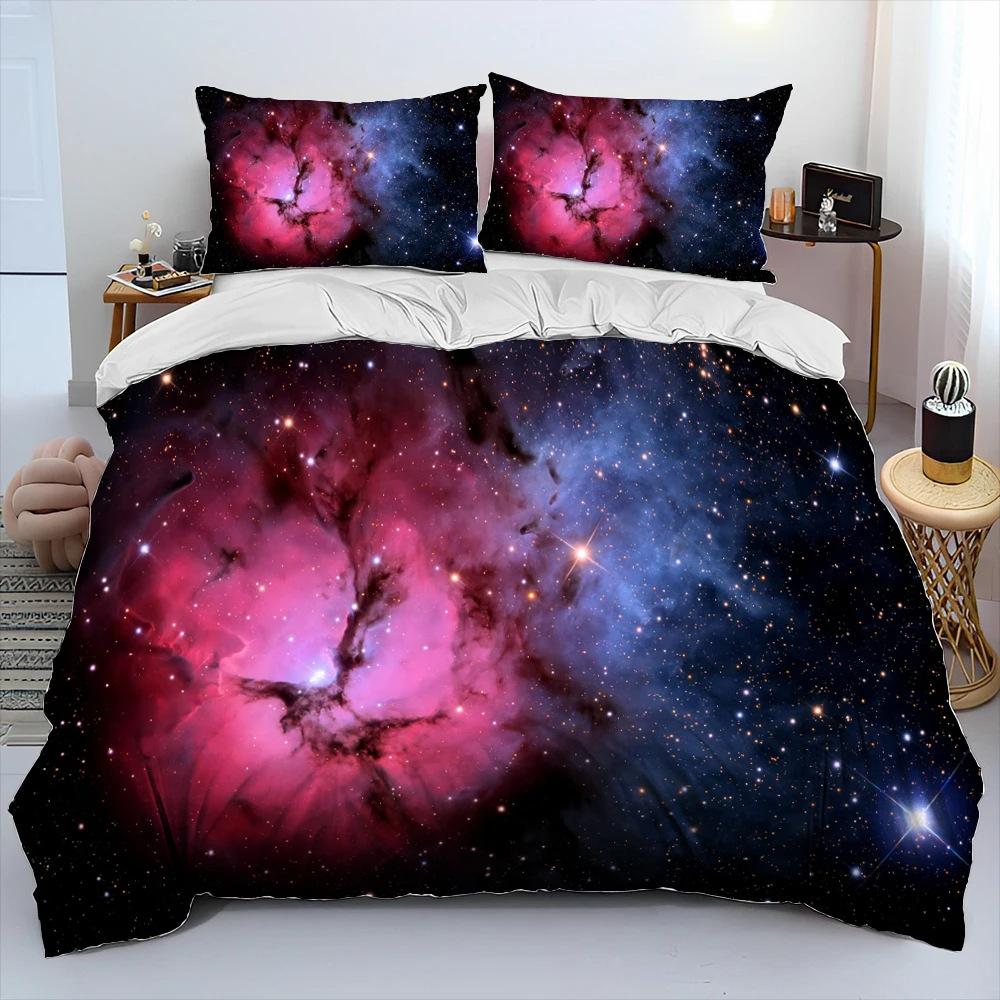 Digital Printing Three-Piece Universe Printing Bedding Home Textile Bedding