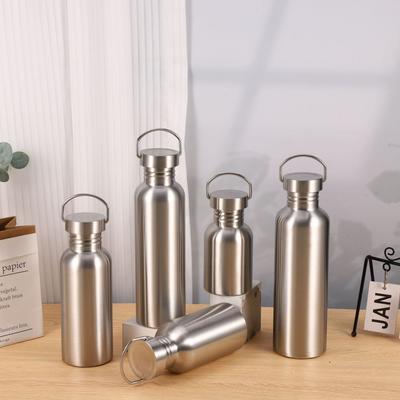 Stainless Steel American Big Mouth Sports Kettle Outdoor Travel Pot with Handle Thickened Vacuum Flask.