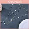 Luxurious Pearl Butterfly Long Sweater Chain Necklace For Women With Chic Style