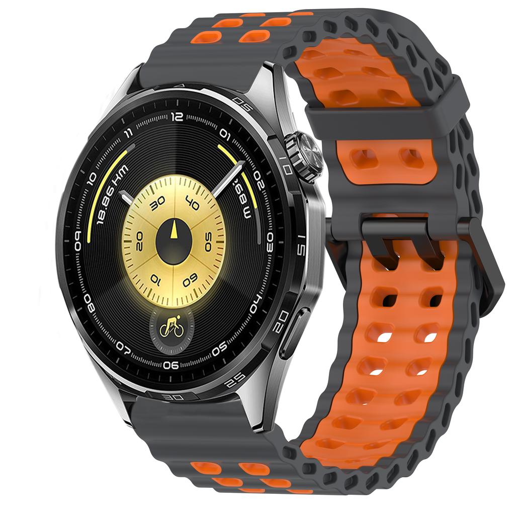 22mm Ocean Silicone Strap for Huawei Watch 5 GT6 Pro GT6 GT5-4-3-2 46mm Bracelet Wristband for Amazfit Bip 6 5 Balance 2 Correa