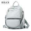 IELGY Solid Color Commuter Backpack, Spring and Summer Fashionable Large-capacity Student Backpack