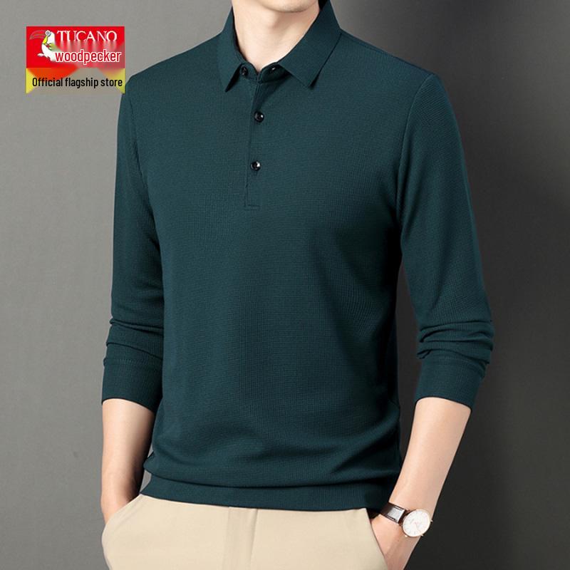 

Мужская вафельная рубашка поло с флисовой подкладкой Woodpecker M