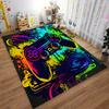 Colorful Game Controller Rug for Gamers Suitable for Use As an Anti-slip Game Mat for Living Room and Bedroom Sofas