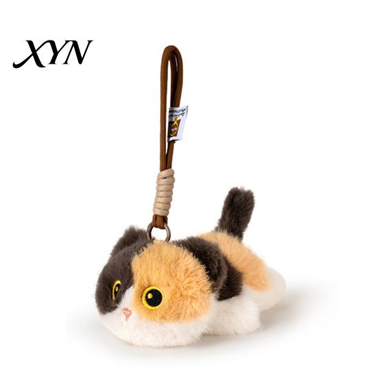 Soft Fluffy Bag Charm Cute Cat Plush Keychain, Stuffed Animal Kitten Pendant, Kids Pendant Gift for Backpack Purse, Adorable Girls Gifts Children